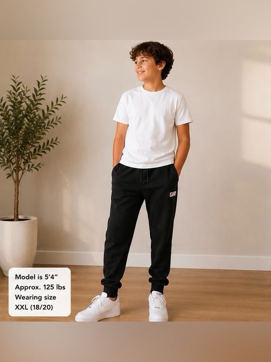 Fila Other - Fila Kids Black Jogger Pants XXL 18/20 Athletic Track Pants Youth Unisex